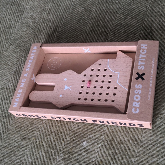 Beginner Easter Cross-stitch Kit Rabbit By Moon Picnic, Beachwood Bunny Age 4+ - Picture 11 of 13